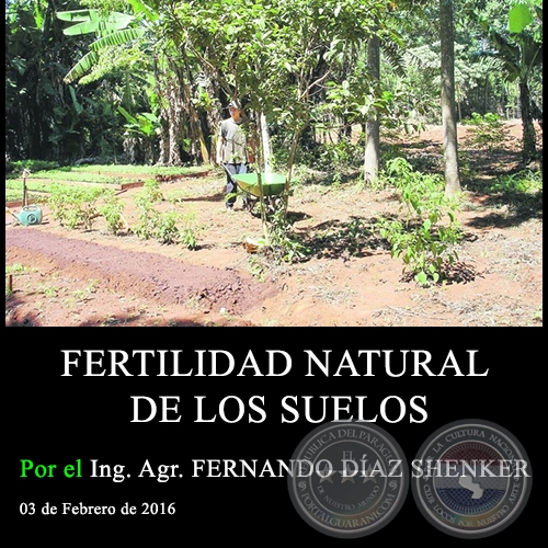 FERTILIDAD NATURAL DE LOS SUELOS - Ing. Agr. FERNANDO DAZ SHENKER - 03 de Febrero de 2016